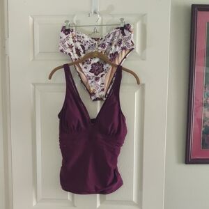 Cupshe Purple and Floral Bikini